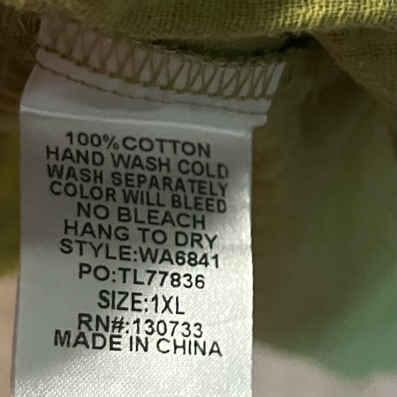 Umgee Olive Green Dress XL - Picture 9 of 16